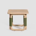Vita Outdoor Side Table Natural & Green