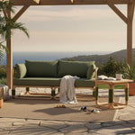 Vita Outdoor Side Table Natural & Green
