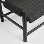 Riven Outdoor Occasional Sofa Black