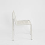 Grid Dining Chair Outdoor White