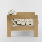 Ava Armchair Ivory Natural