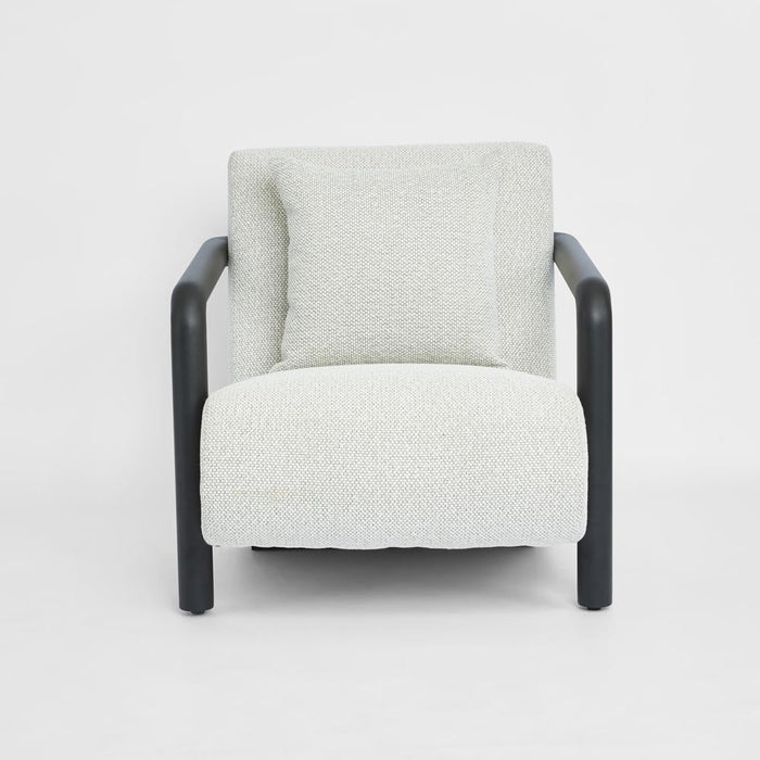 Argo Armchair Ecru with black frame Outdoor