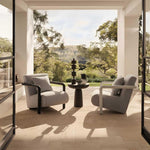 Argo Armchair Ecru with white frame Outdoor