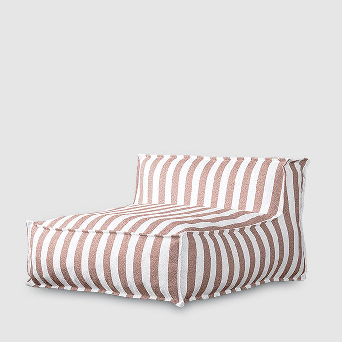 Lola Chaise Terracotta Stripe