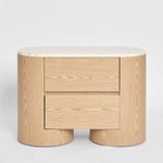 Arlo Bedside Light Oak & Terrazzo