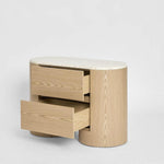 Arlo Bedside Light Oak & Terrazzo