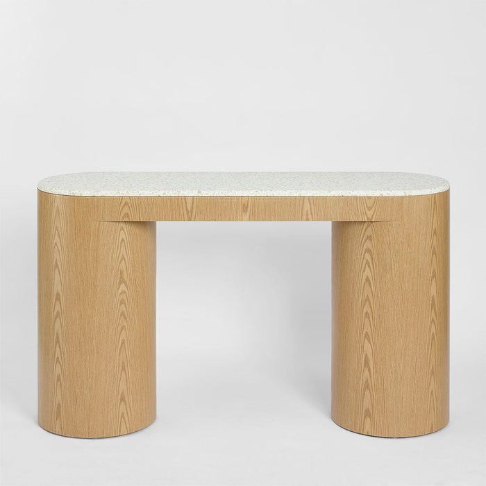Arlo Console Light Oak & Terrazzo