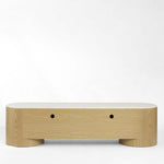Arlo Entertainment Unit Light Oak & Terrazzo
