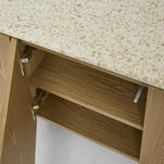 Arlo Entertainment Unit Light Oak & Terrazzo