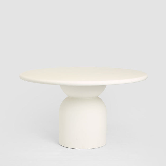 Olive Outdoor Dining Table White 130cm