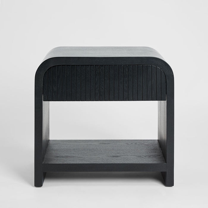 Marcel Bedside 1 Drawer Black