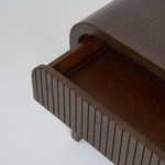 Marcel Bedside 1 Drawer Dark Walnut