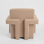 Atelier Armchair Terracotta Stripe