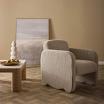 Margot Armchair Natural/White Stripe