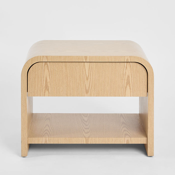 Mira Bedside Light Oak 1 Drawer