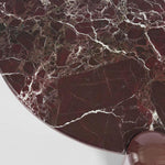 Nobo Coffee Table Large Matt Red Vein Marble/High Gloss