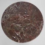 Nobo Bedside Matt Red Vein Marble/High Gloss