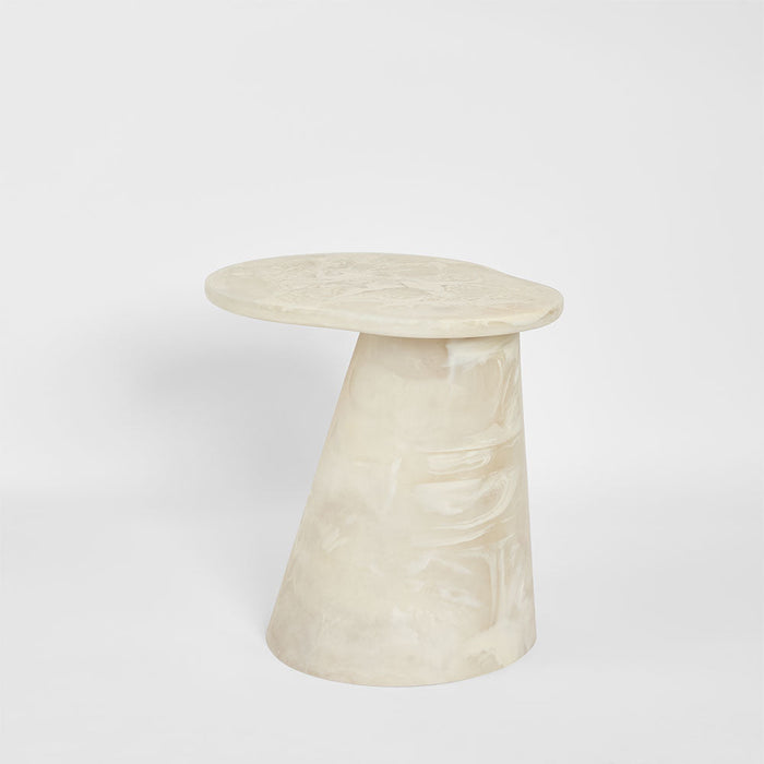 Cloud Resin Side Table White