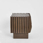 Bow 2 Drawer Bedside Dark Walnut