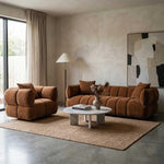 Piper 3 Seater Sofa Sienna Brown