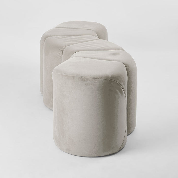 Ridge Bench Ottoman Dune