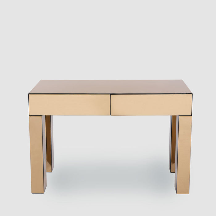 Vitreous Mirror Console 2 Drawer Copper