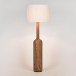 Flask Wood Floor Lamp Base Saddle- Base Only