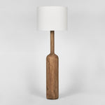 Flask Wood Floor Lamp Base Saddle- Base Only