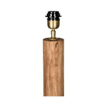 Flask Wood Floor Lamp Base Saddle- Base Only