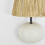Cove Wall Light Wall Light with Raffia Shade