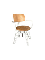 Swivel Armchair White