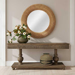 Long Island Mirror Round Rattan