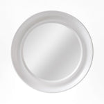 Samantha White Round Beaded Mirror