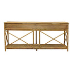 Cayman Large 2 Draw Rattan Console