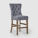 Storm Grey Counter Chair with Buttons