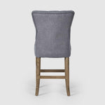 Storm Grey Counter Chair with Buttons