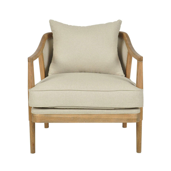 Asteria Oakwood Linen Armchair *