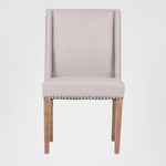 Ithaca Dining Chair Beige W/Studs