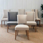Ithaca Dining Chair Beige W/Studs
