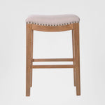 Oakwood Counter stool Beige W/Studs