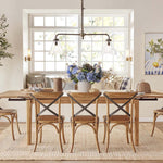 Barossa Extendable Hamptons Dining Table Oakwood 180cm - 280cm