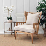Jackman Coastal Oakwood and Linen Armchair Natural