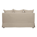 Slip Cover Only - Noosa Hamptons 2 Seat Sofa Natural W/White Piping