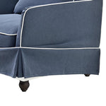Slip Cover Only - Noosa Hamptons Armchair Navy W/White Piping