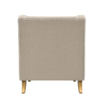 Bondi Hamptons Armchair Natural W/ White Piping
