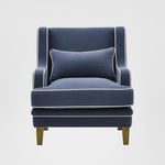 Bondi Hamptons Armchair Navy W/White Piping
