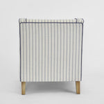 Bondi Hamptons Armchair Blue Pinstripe