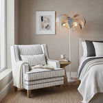 Bondi Hamptons Armchair Blue Pinstripe