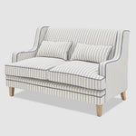 Bondi Hamptons 2 Seat Sofa Blue/White Pin Stripe