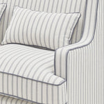 Bondi Hamptons 2 Seat Sofa Blue/White Pin Stripe